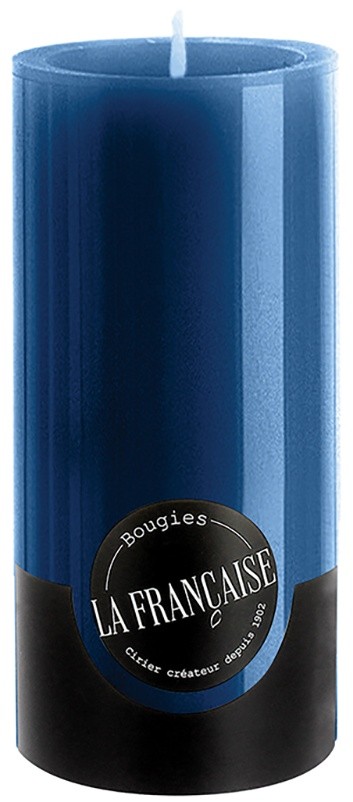 Lumanare La Francaise Colorama Cylindre d 7cm  h 15cm  75 ore  albastru