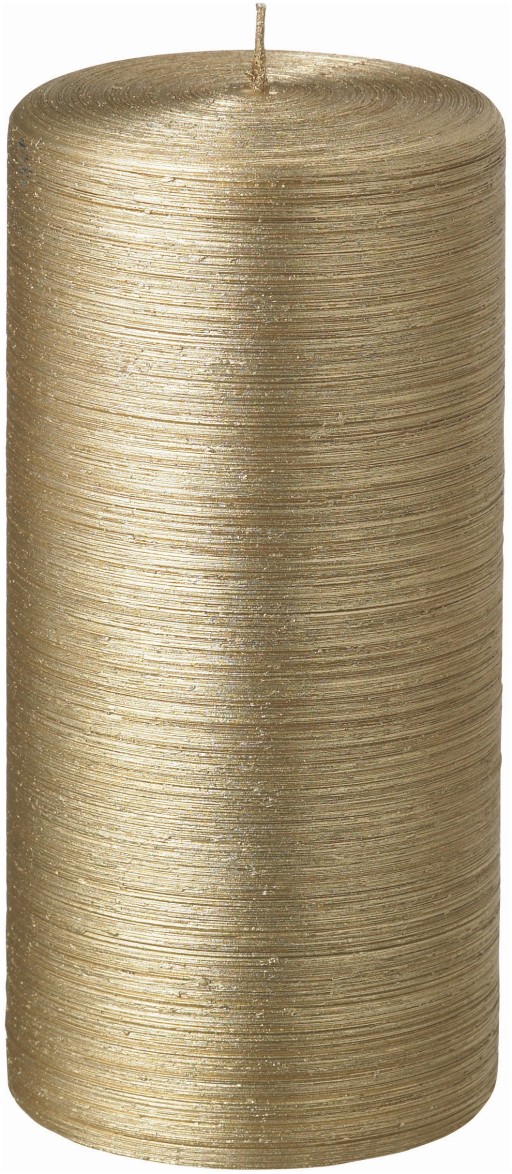 Lumanare La Francaise Colorama de Fetes  Cylindre  d 7cm  h 15cm  25 ore  auriu