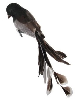 Decoratiune Deko Senso Feather Bird 25cm  maro