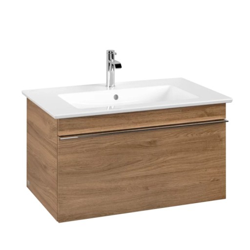 Dulap baza suspendat Villeroy&Boch Venticello 753x420x502 mm cu un sertar  stejar Kansas
