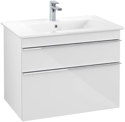 Dulap baza suspendat Villeroy&Boch Venticello 753x590x502 mm cu doua sertare  alb lucios