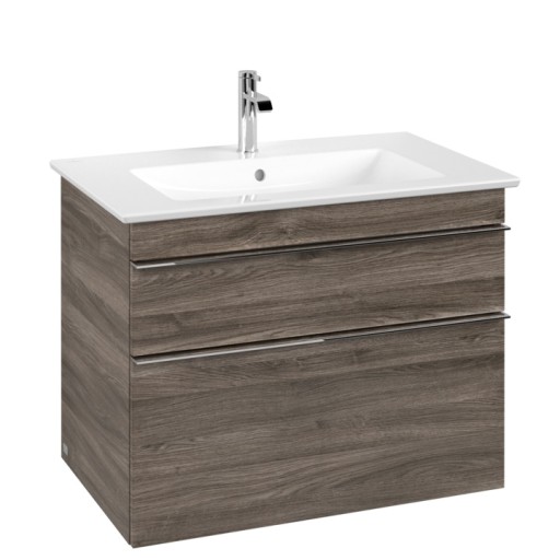 Dulap baza suspendat Villeroy&Boch Venticello 753x590x502 mm cu doua sertare  stejar Stone