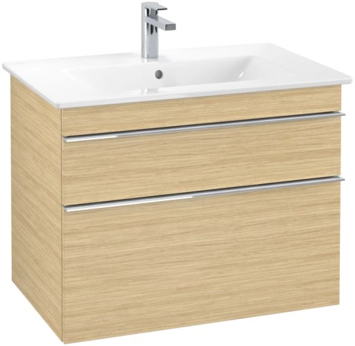 Dulap baza suspendat Villeroy&Boch Venticello 753x590x502 mm cu doua sertare  stejar Nordic