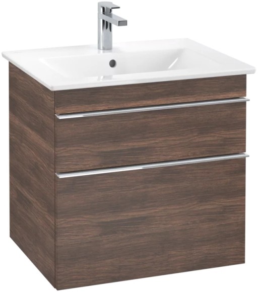 Dulap baza suspendat Villeroy&Boch Venticello 603x590x502 mm cu doua sertare  stejar Arizona