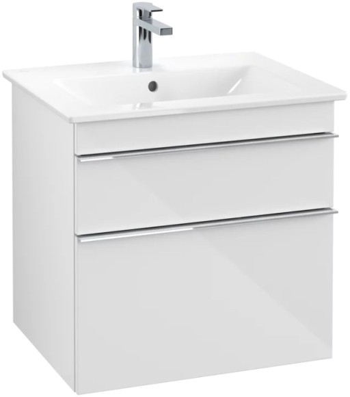 Dulap baza suspendat Villeroy&Boch Venticello 603x590x502 mm cu doua sertare  alb lucios
