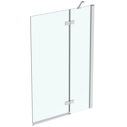 Paravan cada Ideal Standard I.life  element fix + element mobil  100cm  orientare dreapta  profil crom