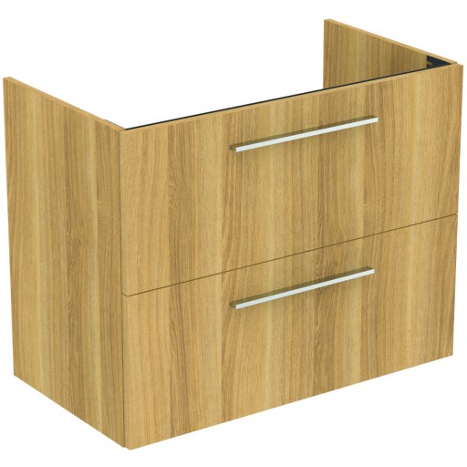 Dulap baza suspendat Ideal Standard i.life A cu 2 sertare  80cm  stejar natural