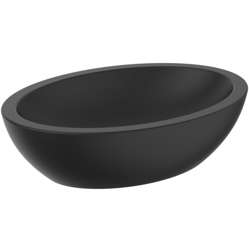 Lavoar tip bol Ideal Standard Strada 60x42cm  fara preaplin  montare pe blat  negru mat