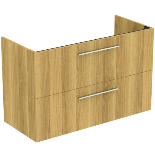 Dulap baza suspendat Ideal Standard i.life A cu 2 sertare  100cm  stejar natural