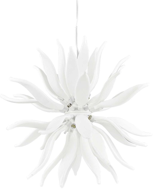 Lustra Ideal Lux Leaves SP12  max 12x40W G9  d80cm  alb