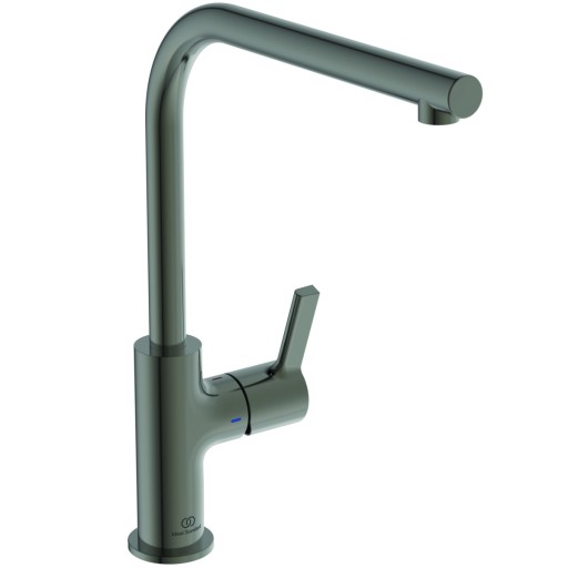 Baterie bucatarie Ideal Standard Gusto  303mm  pipa tubulara L rotativa  magnetic grey