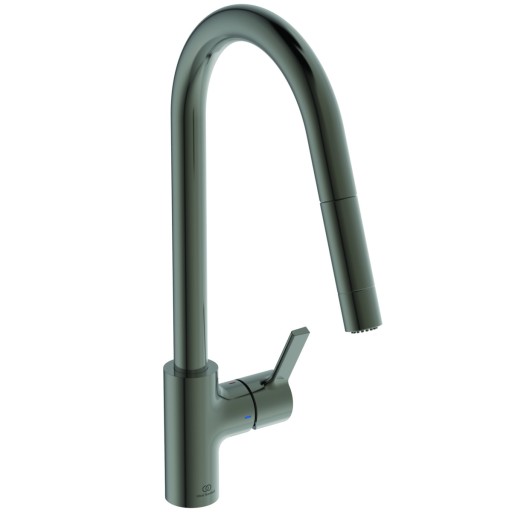 Baterie bucatarie Ideal Standard Gusto  233mm  dus extractibil  pipa R rotativa  magnetic grey