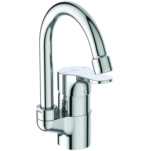 Baterie lavoar Ideal Standard Cerabase cu pipa inalta tubulara  ventil click-clack  crom
