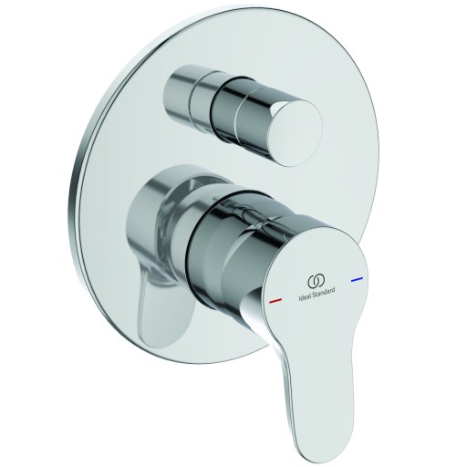 Set baterie cada -dus Ideal Standard Cerabase cu montaj incastrat  corp ingropat inclus  crom