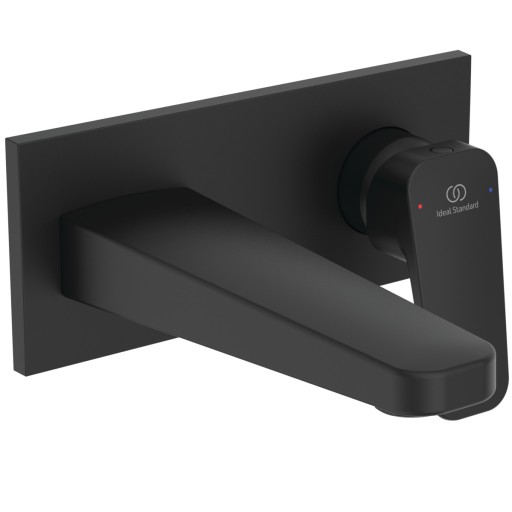 Baterie lavoar Ideal Standard Ceraplan de perete  pipa 180mm  necesita corp ingropat  Silk Black