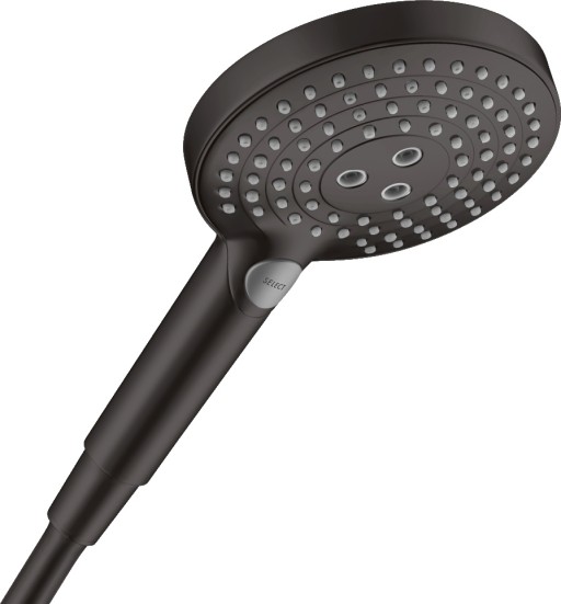 Para de dus Hansgrohe Raindance Select S 120 cu 3 jeturi  negru mat
