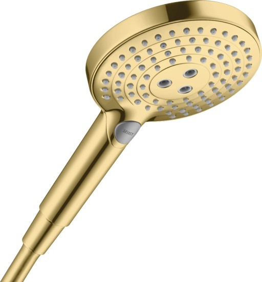 Para de dus Hansgrohe Raindance Select S 120 cu 3 jeturi  gold optic lustruit