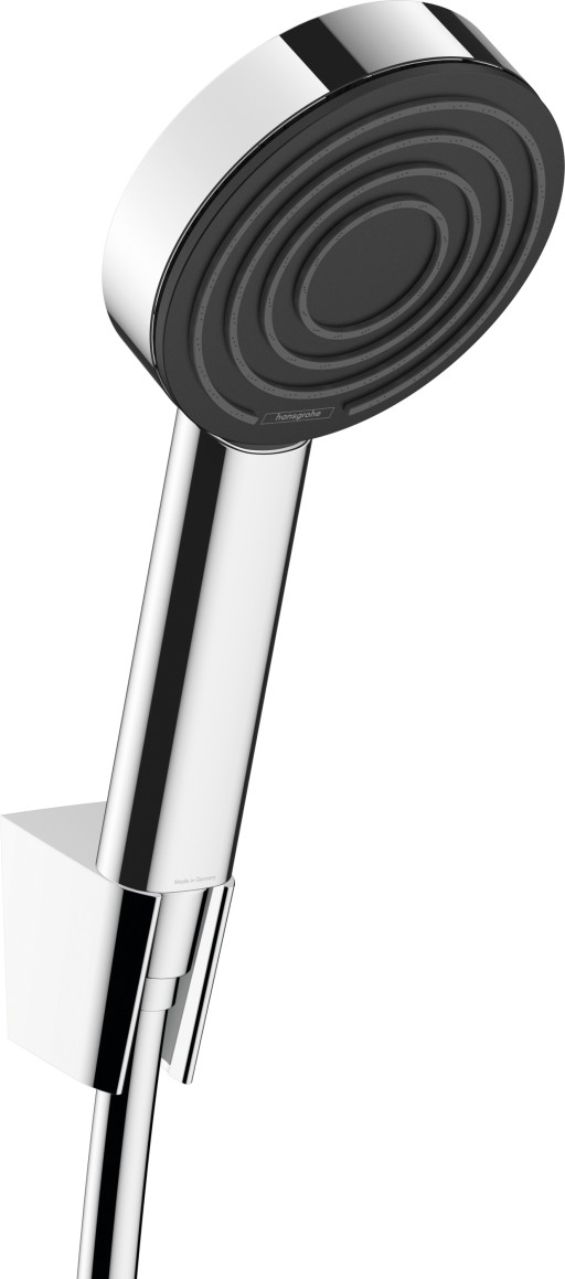 Set dus Hansgrohe Pulsify S 105 cu para  agatatoare si furtun de dus 1.25m  crom