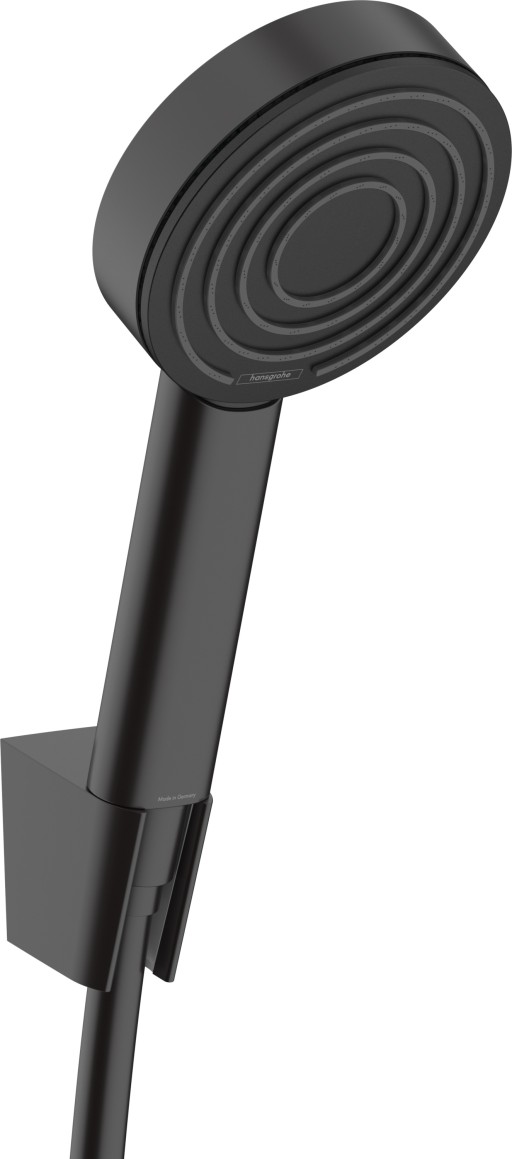 Set de dus Hansgrohe Pulsify S 105 cu un jet  agatatoare si furtun 1.25 m  negru mat