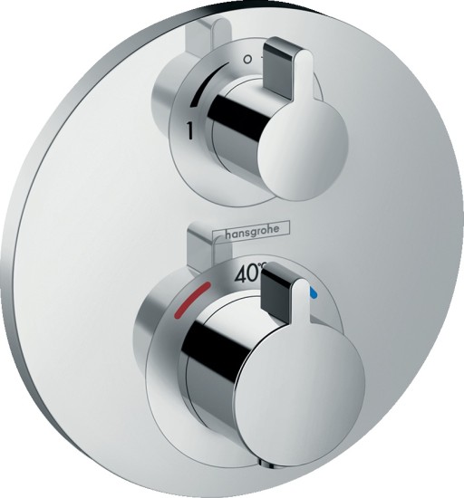 Baterie cada - dus termostatata Hansgrohe Ecostat S cu montaj incastrat  necesita corp ingropat