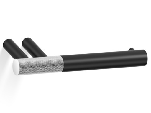 Suport hartie igienica Decor Walther Club TPH1  18cm  negru mat-crom