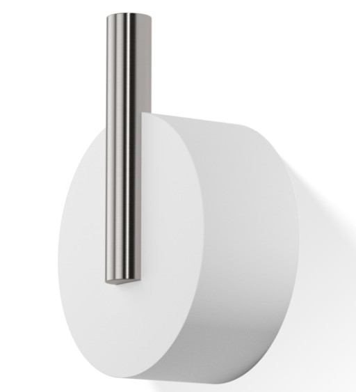 Cuier Decor Walther Stone WHK Small  3.5cm  alb-inox mat