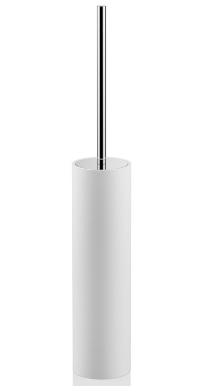 Perie wc cu suport Decor Walther Stone SBG  h 52cm  alb-crom
