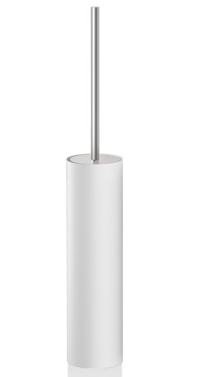 Perie wc cu suport Decor Walther Stone SBG  h 52cm  alb-inox mat