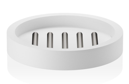 Savoniera Decor Walther Stone STS  11.5cm  alb-inox mat