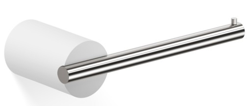 Suport hartie igienica Decor Walther Stone TPH  16cm  alb-inox mat