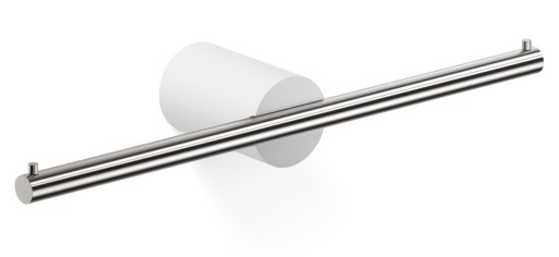 Suport dublu hartie igienica Decor Walther Stone TPH2  28cm  alb-inox mat