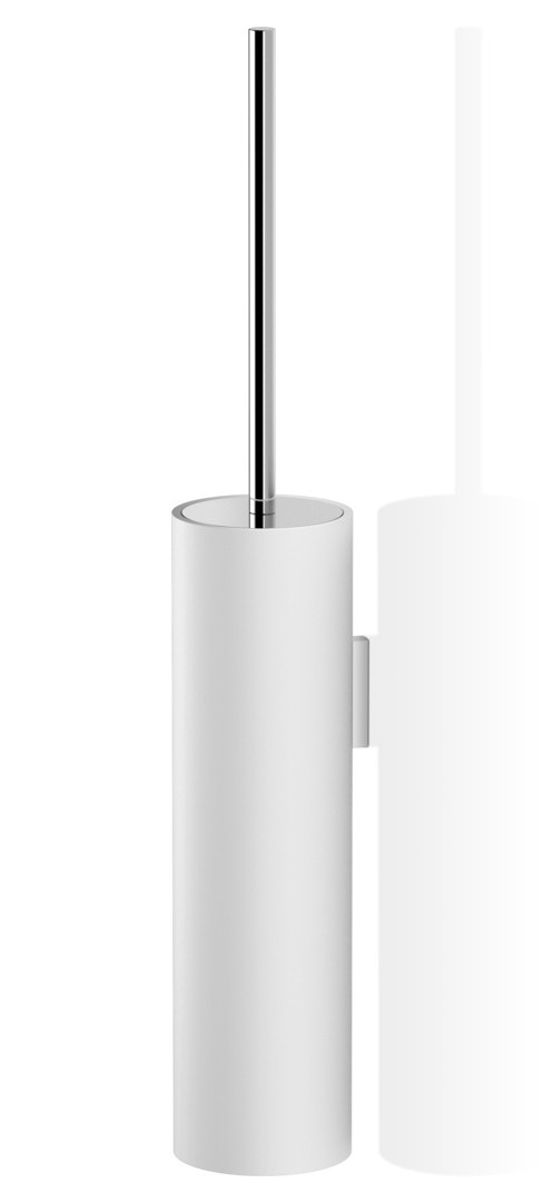 Perie wc cu suport de perete Decor Walther Stone WBG  h 52cm  alb- crom