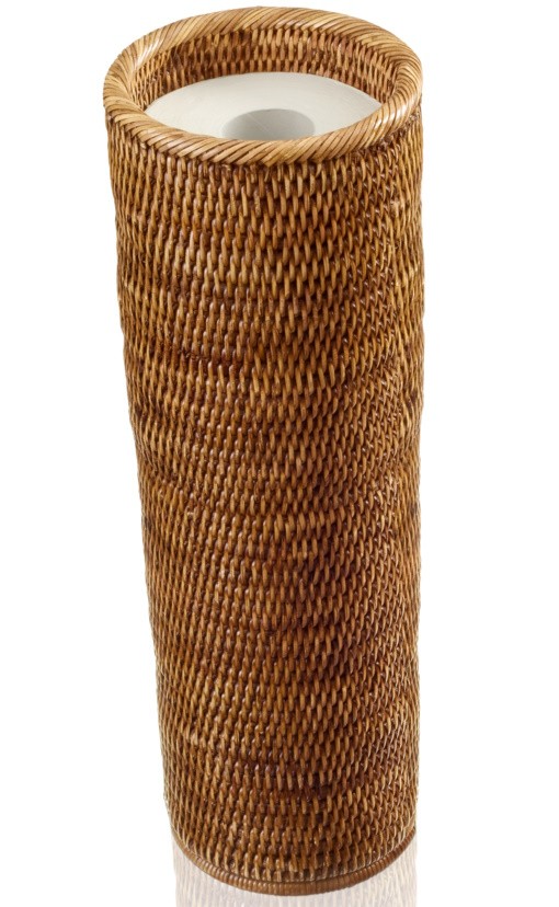Suport rezerva hartie igienica Decor Walther Basket ERH  h 44.5cm  rattan inchis