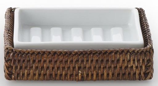 Savoniera Decor Walther Basket STS  13..5x9.5cm  rattan inchis