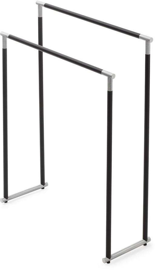 Suport prosop dublu Decor Walther Club HAK1 de podea  87x70x25cm  negru mat-crom