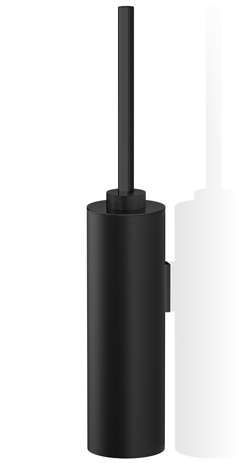 Perie wc cu suport de perete Decor Walther Club WBG  h 46cm  negru mat