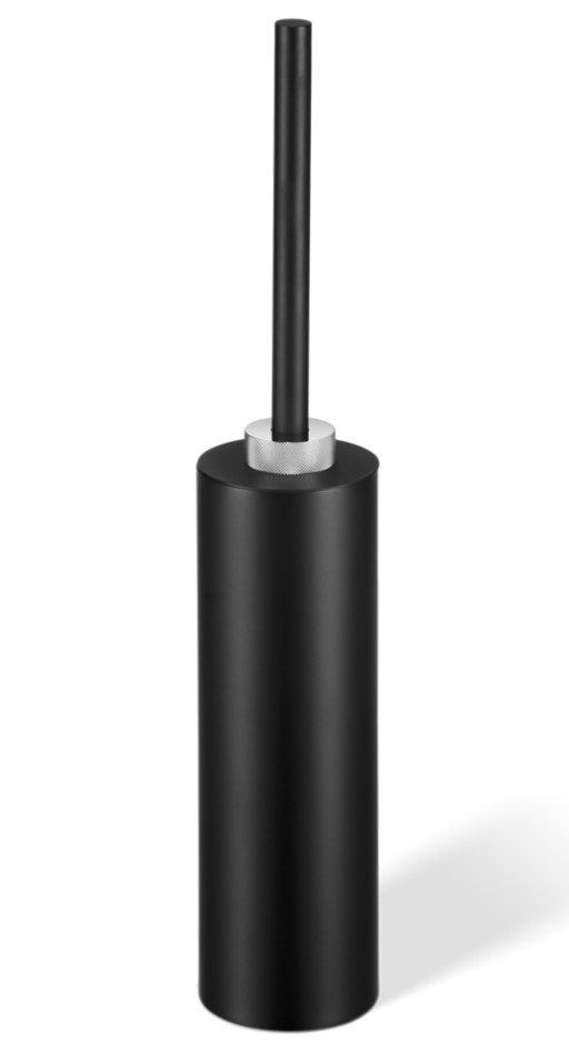Perie wc cu suport Decor Walther Club SBG  h 46cm  negru mat-crom