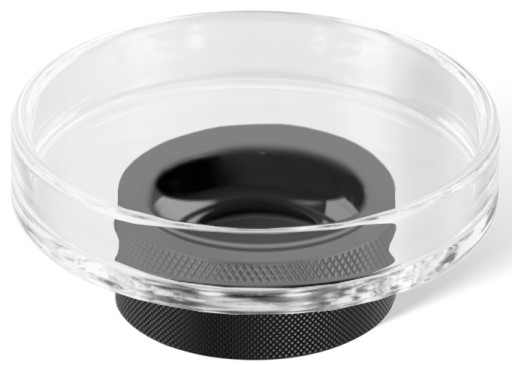 Savoniera Decor Walther Club STS  11cm  cristal  negru mat
