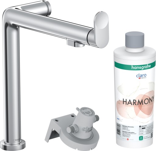 Baterie bucatarie Hansgrohe Aqittura M91 240 cu 3 cai si sistem filtrare  crom