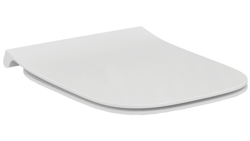 Capac WC Ideal Standard I.Life B slim cu inchidere lenta  glazura HY Smartguard  alb