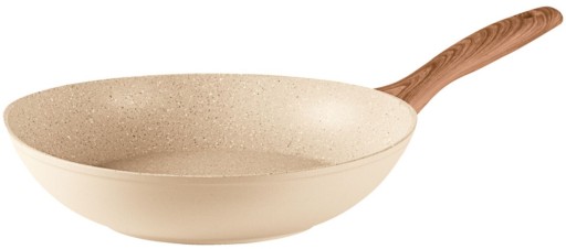 Tigaie tip WOK Sambonet Rock & Rose 28cm  3.5 litri  inductie  roz