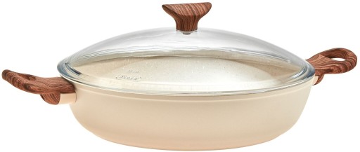 Cratita cu capac Sambonet Rock & Rose 28cm  3.6 litri  inductie  roz