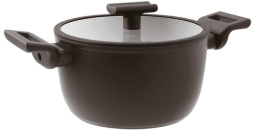 Oala cu capac Sambonet Titan Pro Double 28cm  7.6 litri  inductie  negru
