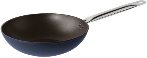 Tigaie tip WOK Sambonet Midnight Blue 28cm  inductie  albastru