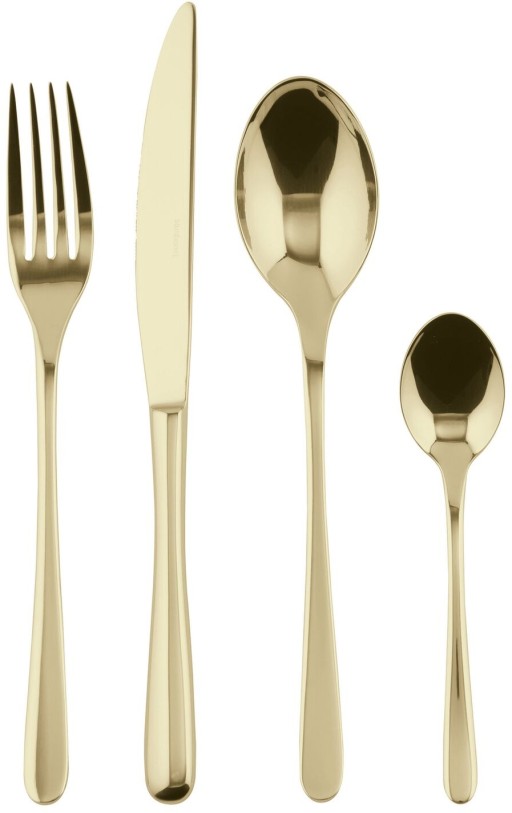 Set tacamuri Sambonet Taste Solid Handle  24 piese  sampanie