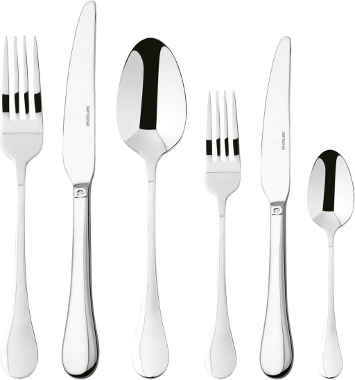 Set tacamuri Sambonet Bloom Solid Handle  36 piese  inox