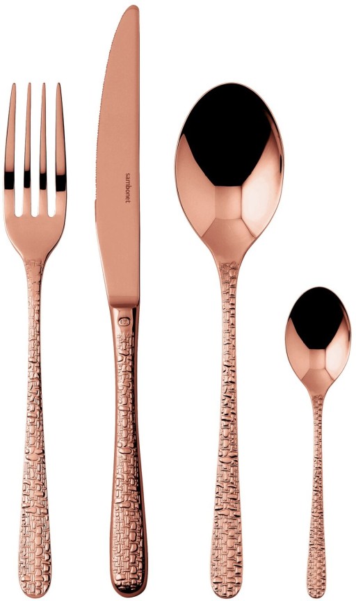 Set tacamuri Sambonet Venezia Solid Handle  24 piese  cupru