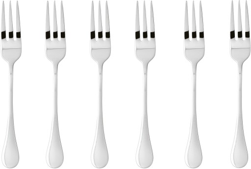 Set furculite desert Sambonet Bloom  6 piese  inox