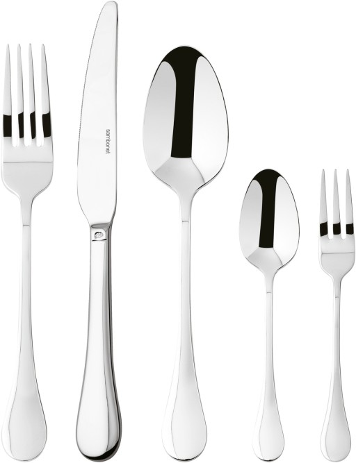 Set tacamuri Sambonet Bloom Solid Handle  60 piese  inox