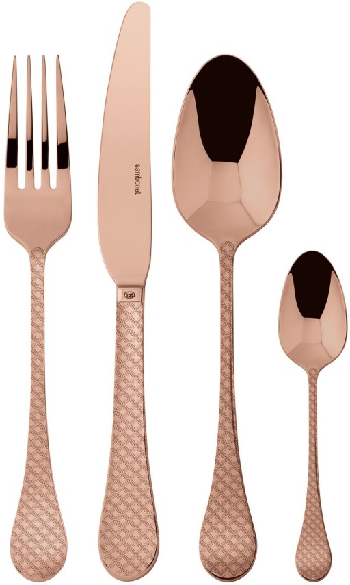 Set tacamuri Sambonet Taormina Solid Handle  24 piese  cupru